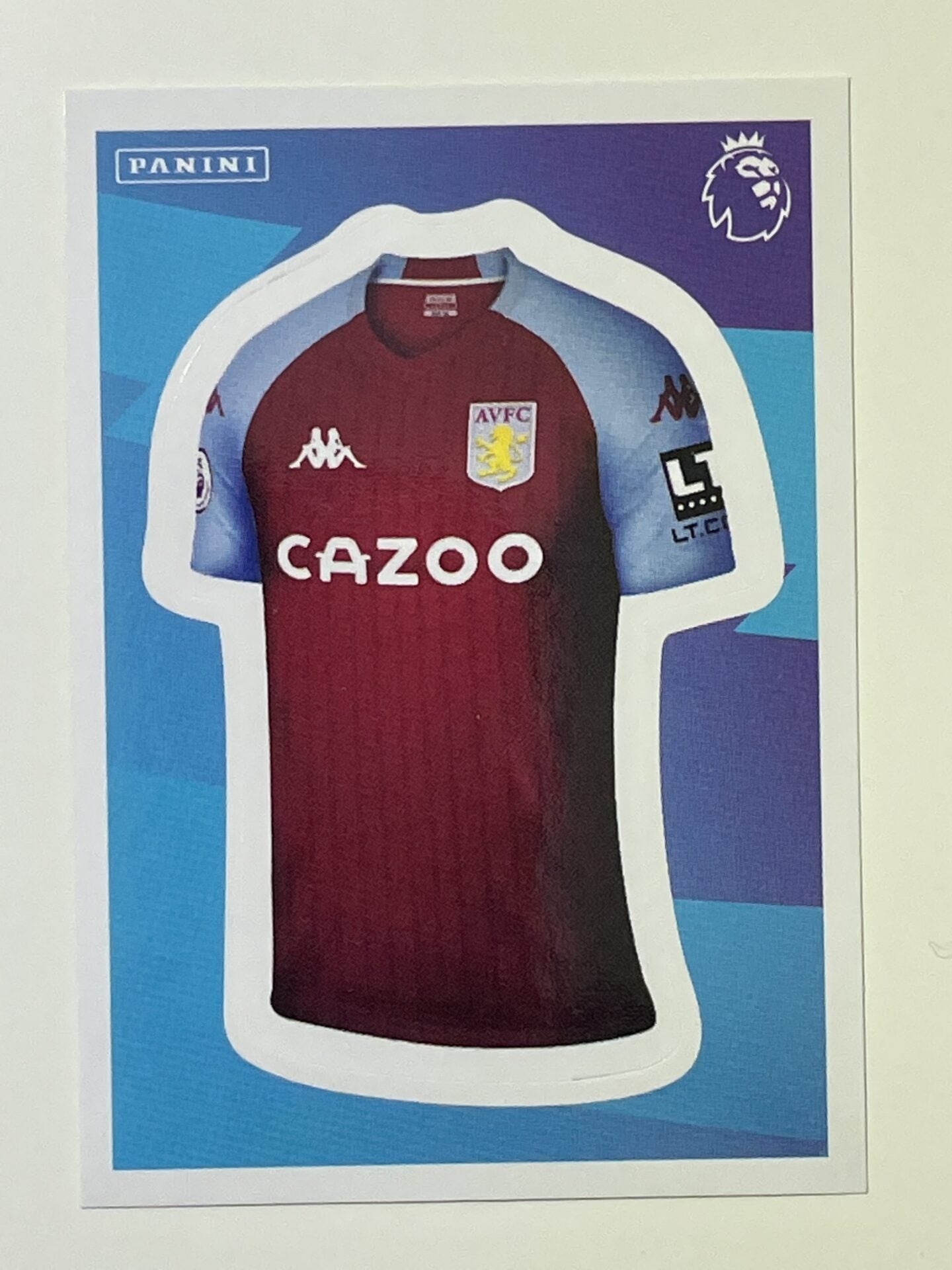 64 Home Shirt Sticker Aston Villa Premier League 2021 Football Sticker