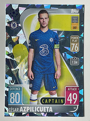 66.-Cesar-Azpilicueta-Crystal-Foil-Parallel-Chelsea-Match-Attax-2021-22-Topps-Football-Card