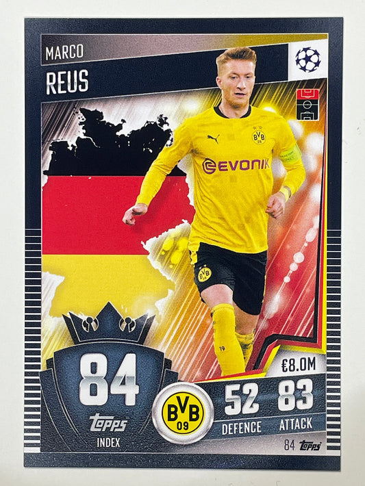 84. Marco Reus (Borussia Dortmund) Football Card &#8211; Match Attax 101 2021 Card