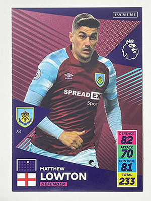 84.-Matthew-Lowton-Burnley-Panini-Adrenalyn-XL-2021-22-Card-Football