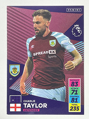 85.-Charlie-Taylor-Burnley-Panini-Adrenalyn-XL-2021-22-Card-Football