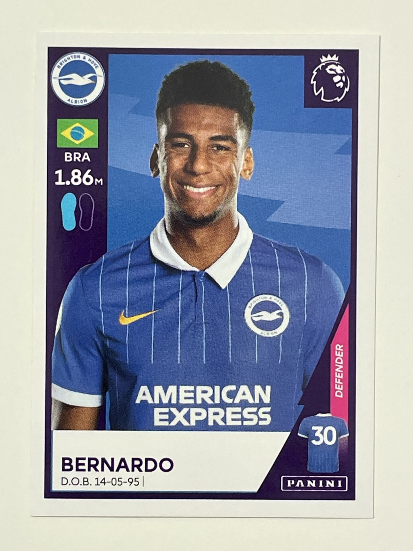 88 Bernardo Sticker Brighton Premier League 2021 Football Sticker