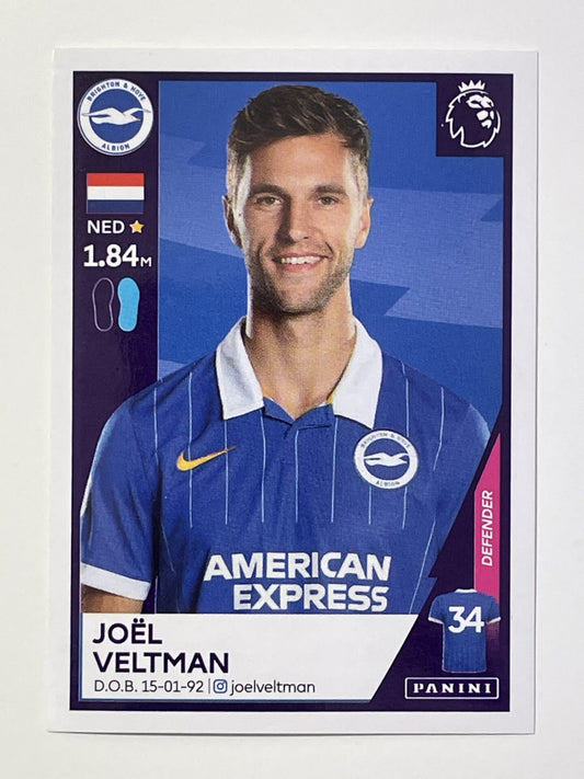 90 Joel Veltman Sticker Brighton Premier League 2021 Football Sticker