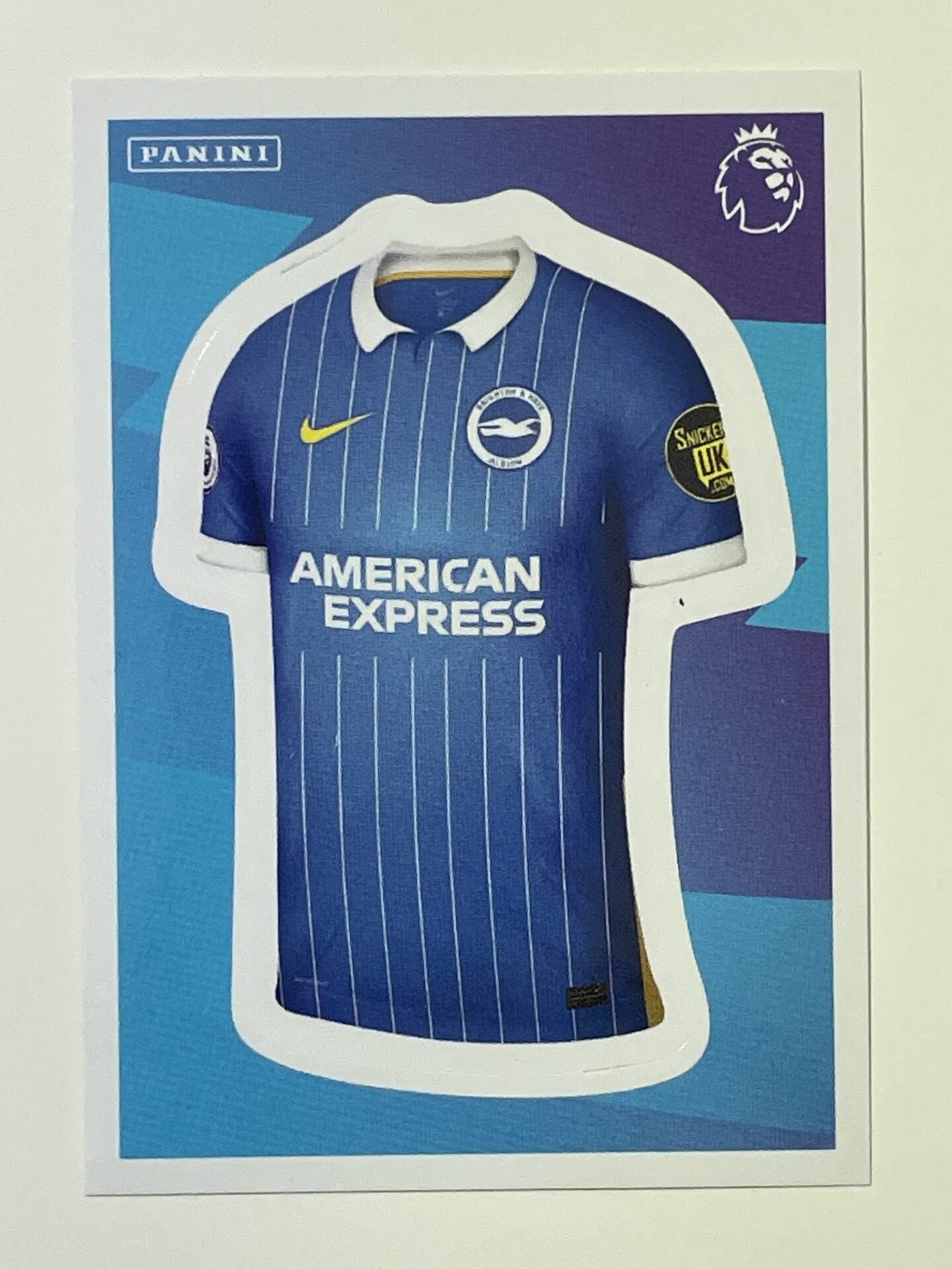 93 Home Shirt Sticker Brighton Premier League 2021 Football Sticker