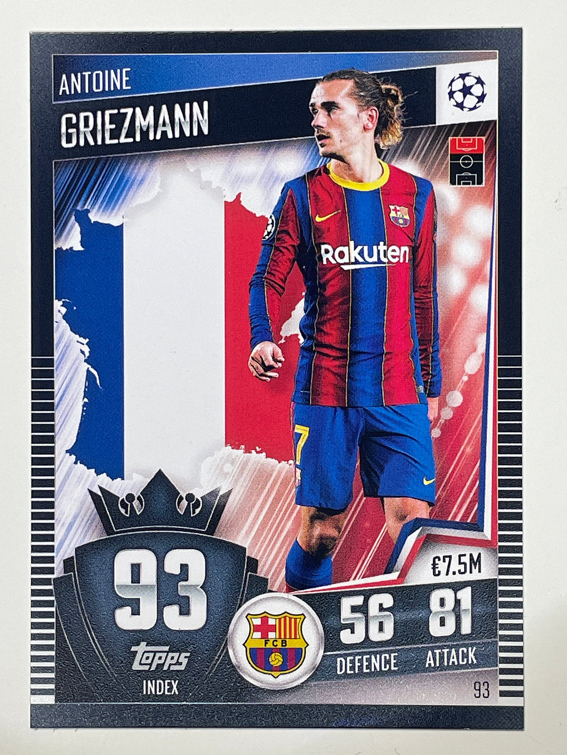 93. Antoine Griezmann (FC Barcelona) Football Card &#8211; Match Attax 101 2021 Card