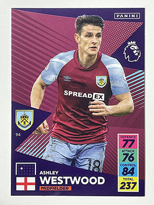 94.-Ashley-Westwood-Burnley-Panini-Adrenalyn-XL-2021-22-Card-Football