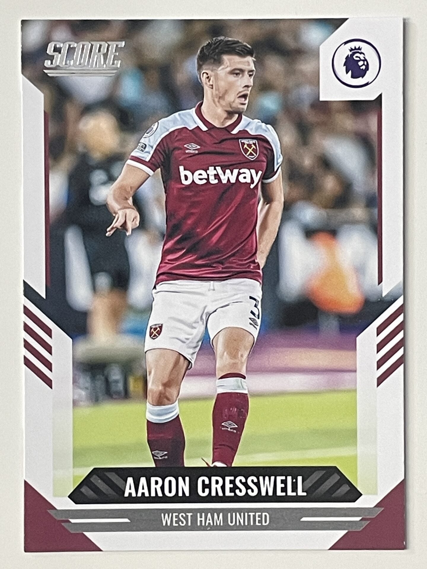 Aaron Cresswell West Ham Base Panini Premier League Score 2021 2022