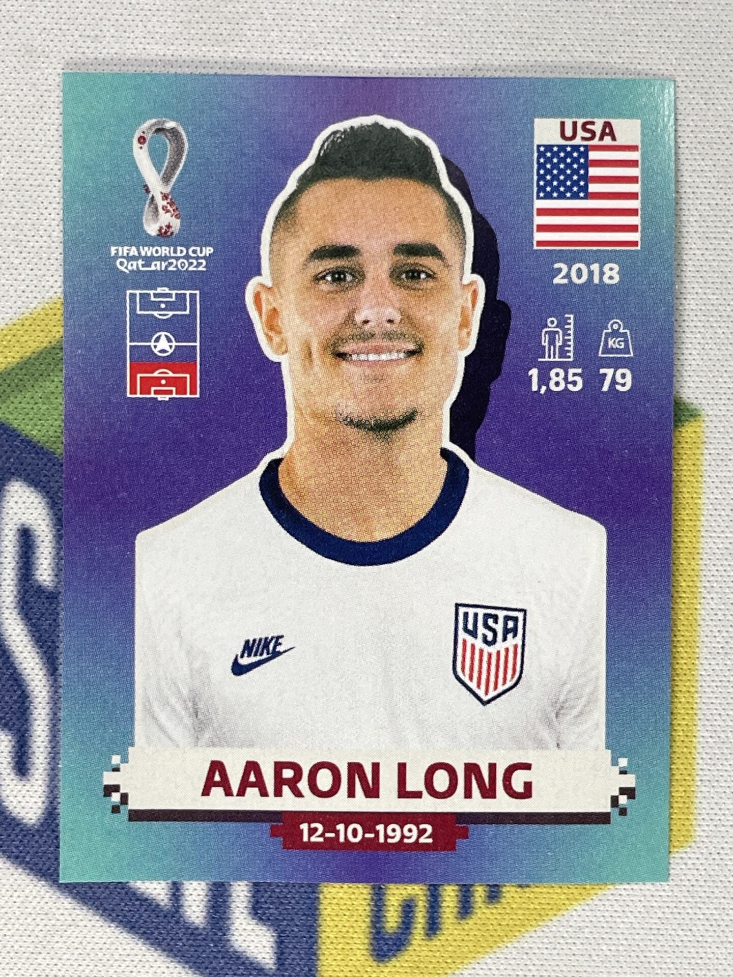 Aaron Long USA Panini World Cup 2022 Qatar Stickers