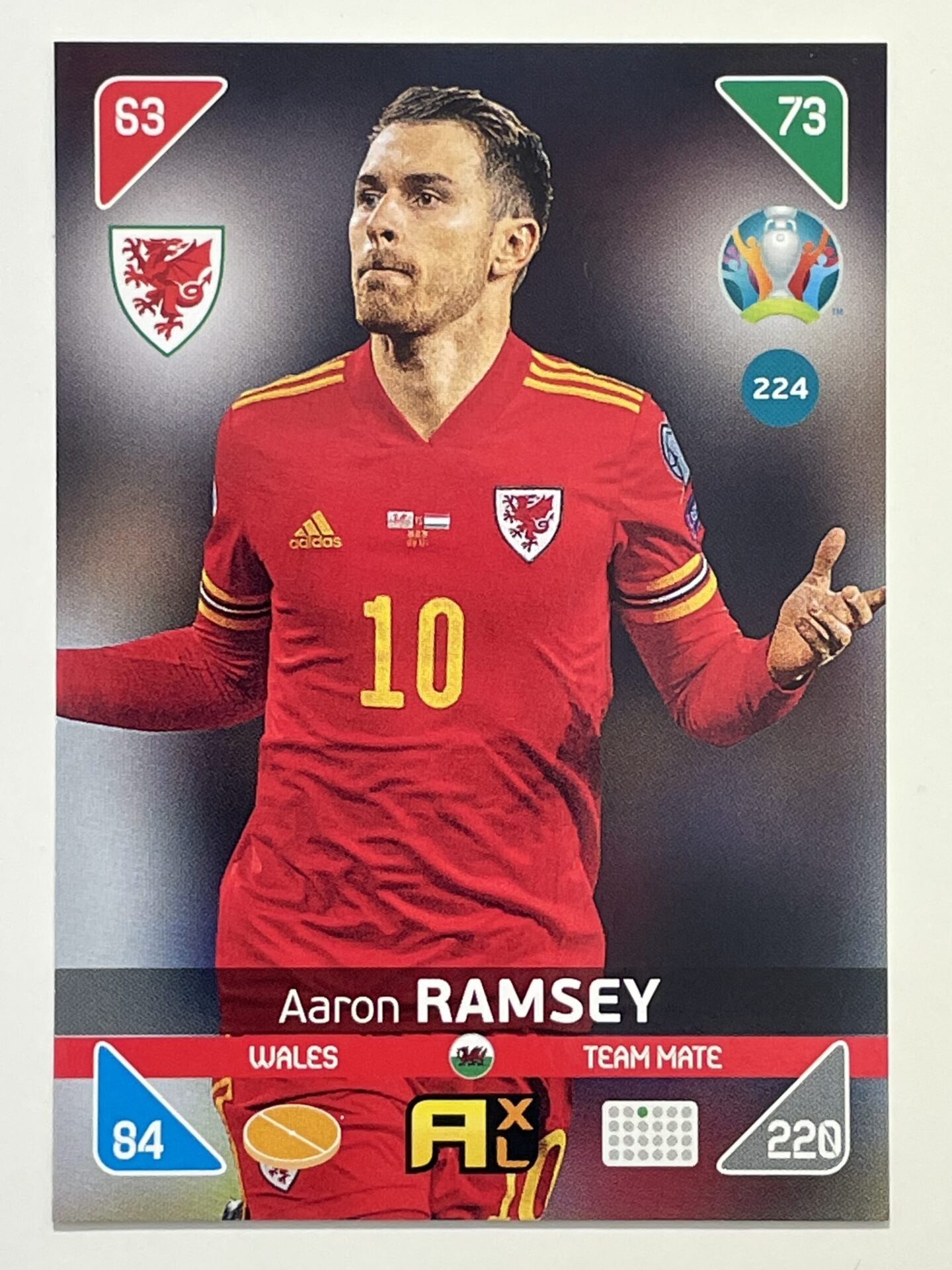 Aaron Ramsey Team Mates (Wales) Football Card &#8211; Euro 2020 Adrenalyn XL