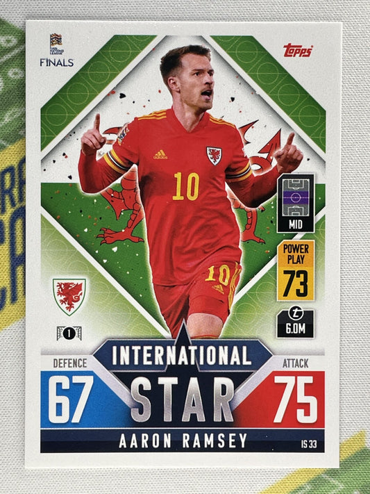 Aaron Ramsey Wales Topps Match Attax 101 Road to Nations League 2022 Card