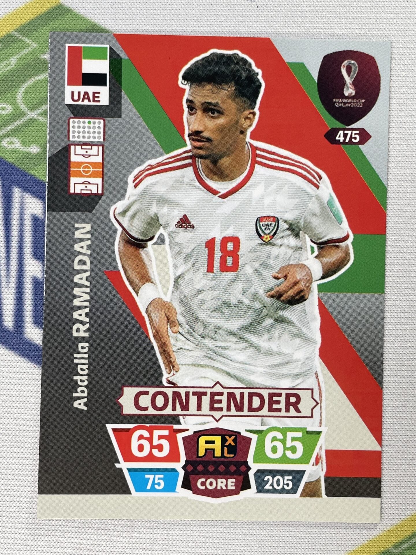 Abdalla Ramadan UAE Panini World Cup 2022 Adrenalyn XL Card