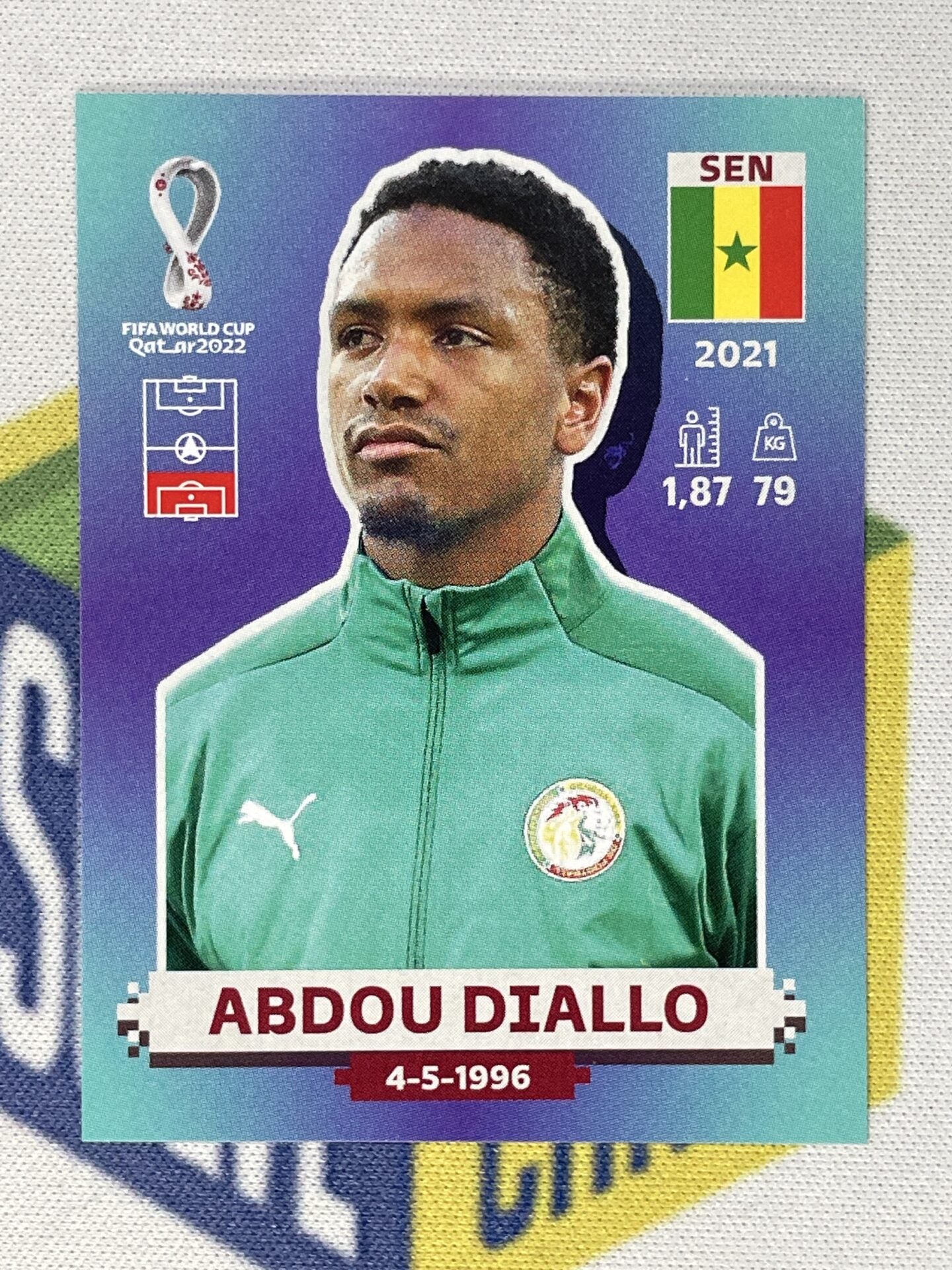 Abdou Diallo Senegal Panini World Cup 2022 Qatar Stickers