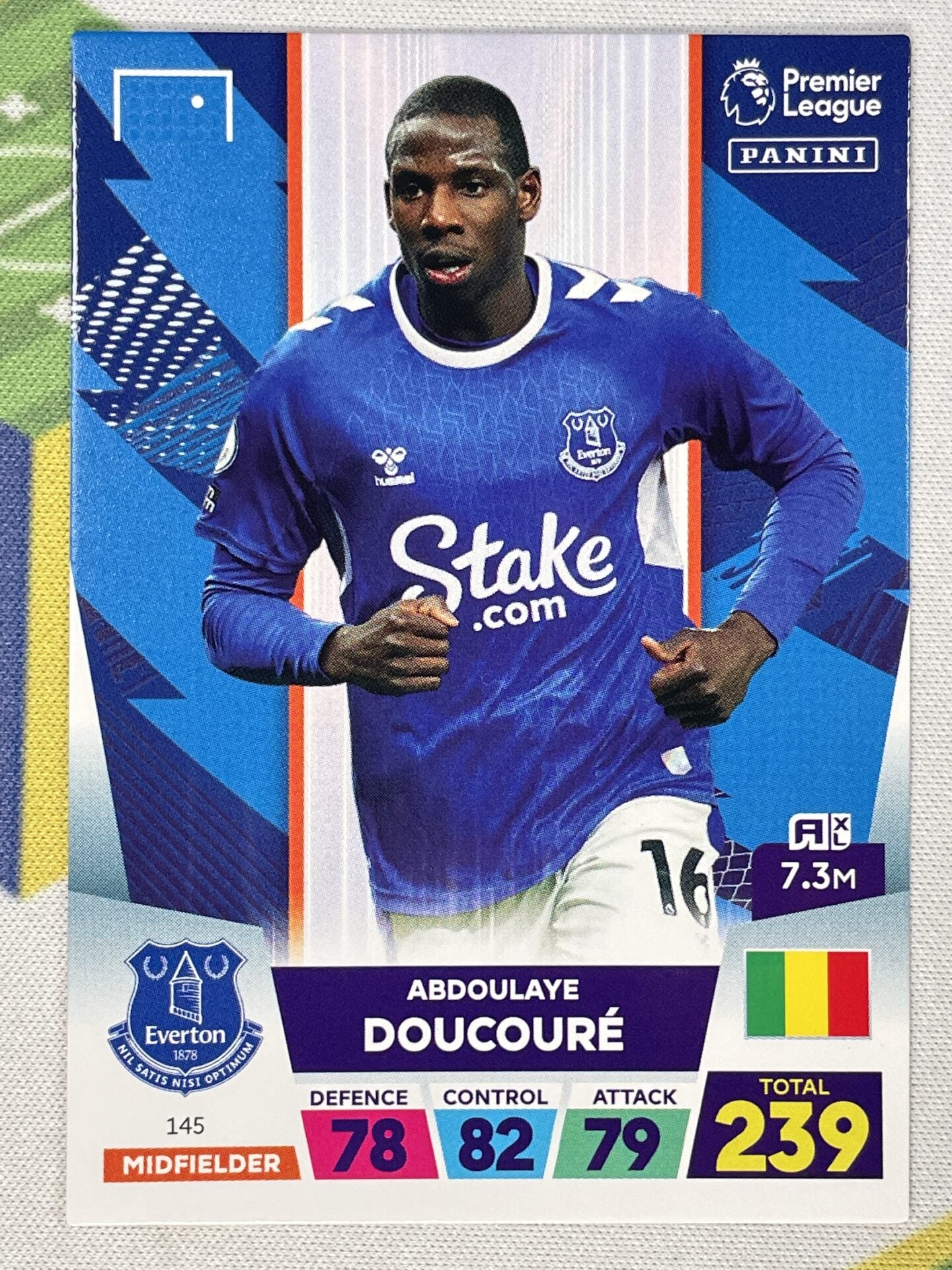 Abdoulaye Doucoure Everton Panini Premier League Adrenalyn XL 2023 Card