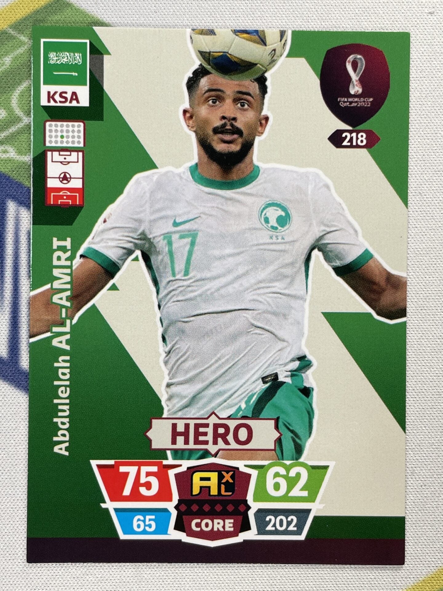 Abdulelah Al-Amri Saudi Arabia Panini World Cup 2022 Adrenalyn XL Card