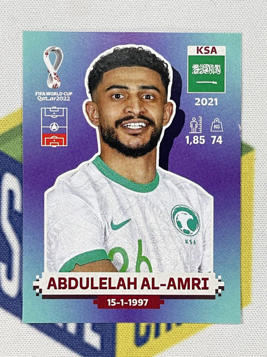 Abdulelah Al-Amri Saudi Arabia Panini World Cup 2022 Qatar Stickers