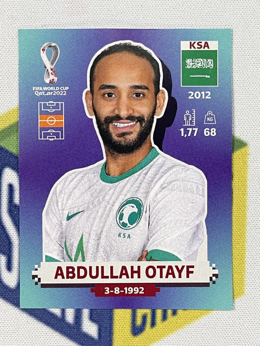 Abdullah Otayf Saudi Arabia Panini World Cup 2022 Qatar Stickers