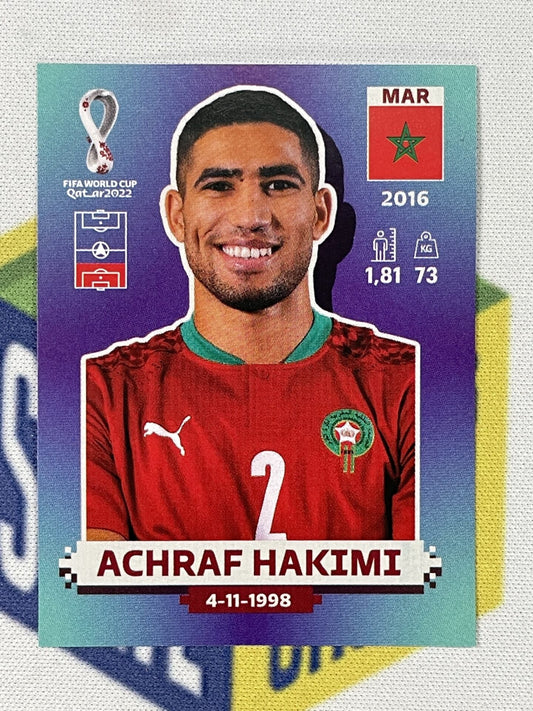 Achraf Hakimi Morocco Panini World Cup 2022 Qatar Stickers