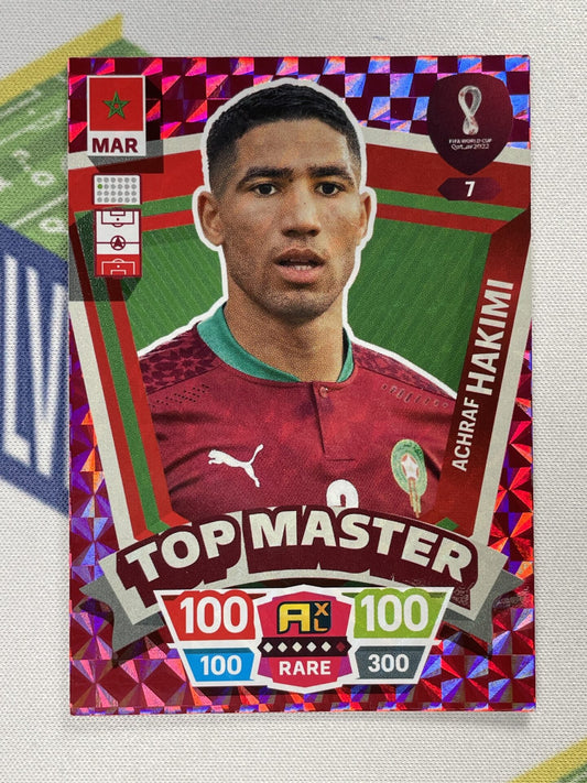 Achraf Hakimi Morocco Top Master Panini World Cup 2022 Adrenalyn XL Card