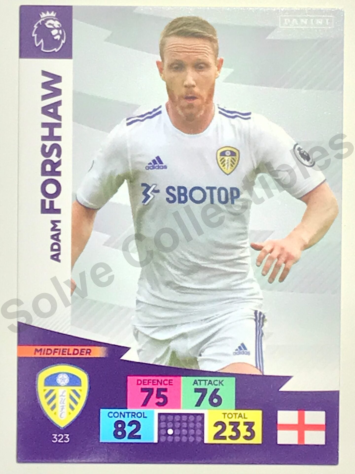 Adam Forshaw (Leeds United) Football Card &#8211; Premier League Adrenalyn XL 2020:21