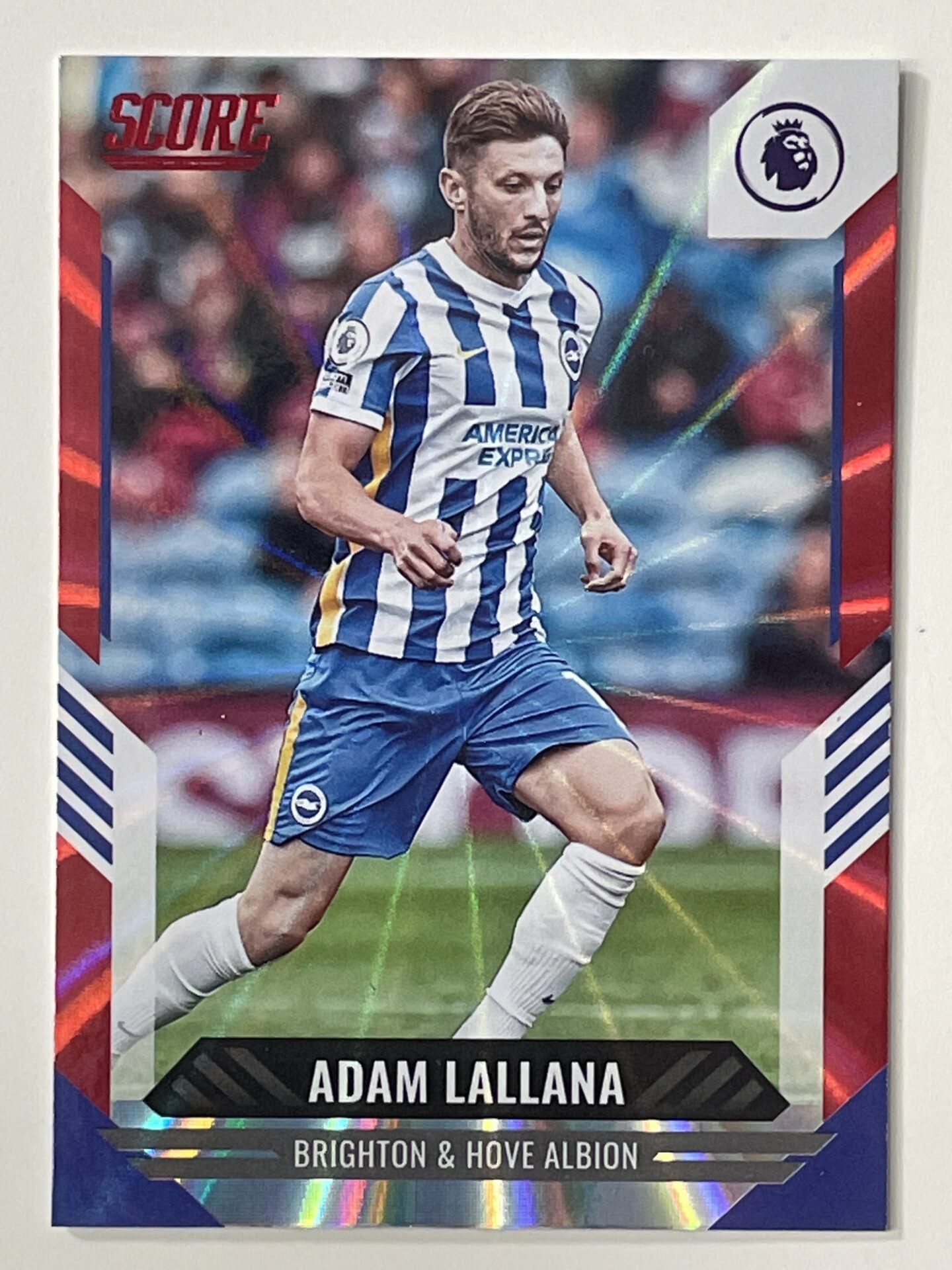 Adam Lallana Brighton Base Red Laser Parallel Panini Premier League Score 2021 2022