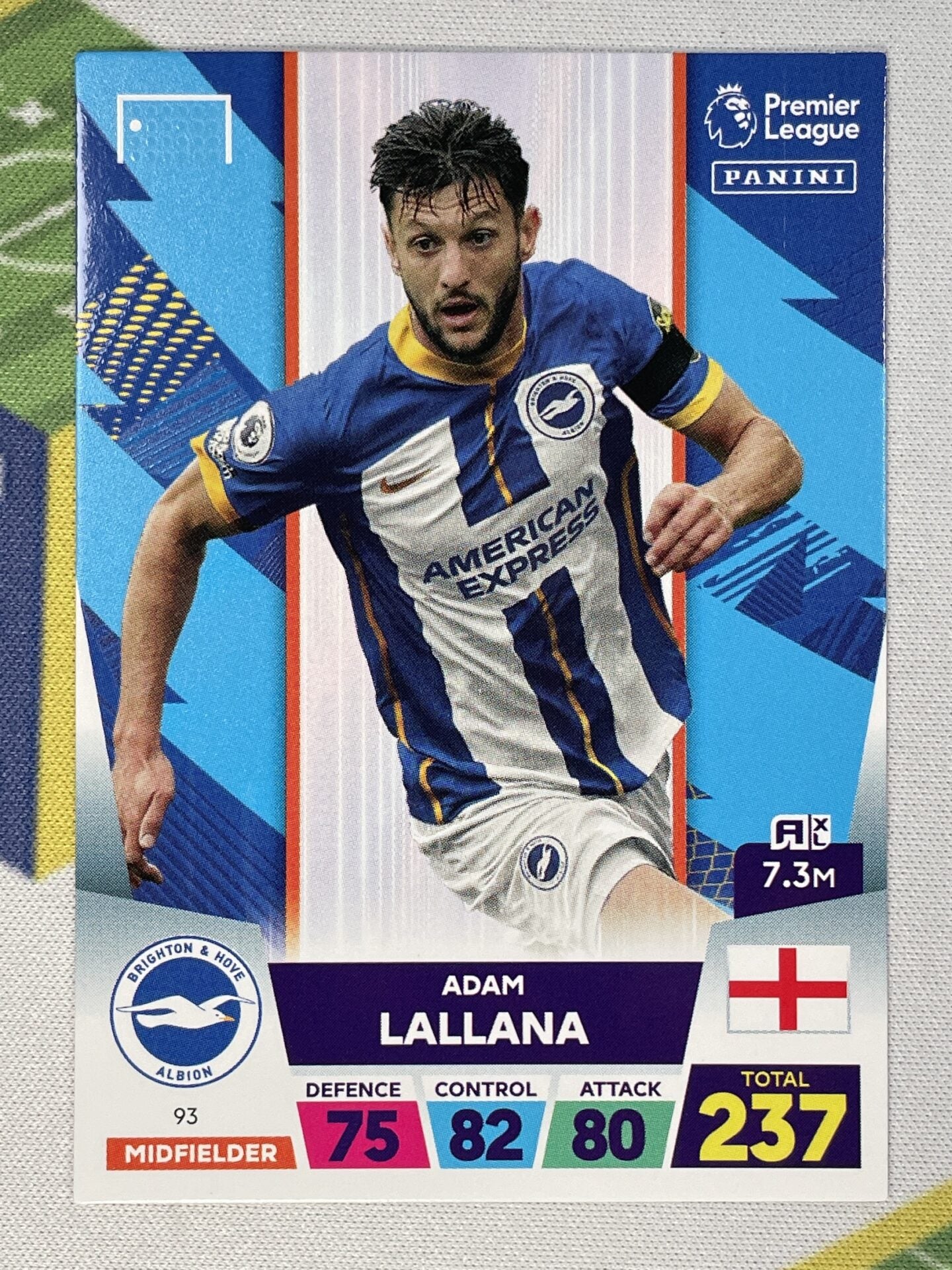 Adam Lallana Brighton Panini Premier League Adrenalyn XL 2023 Card