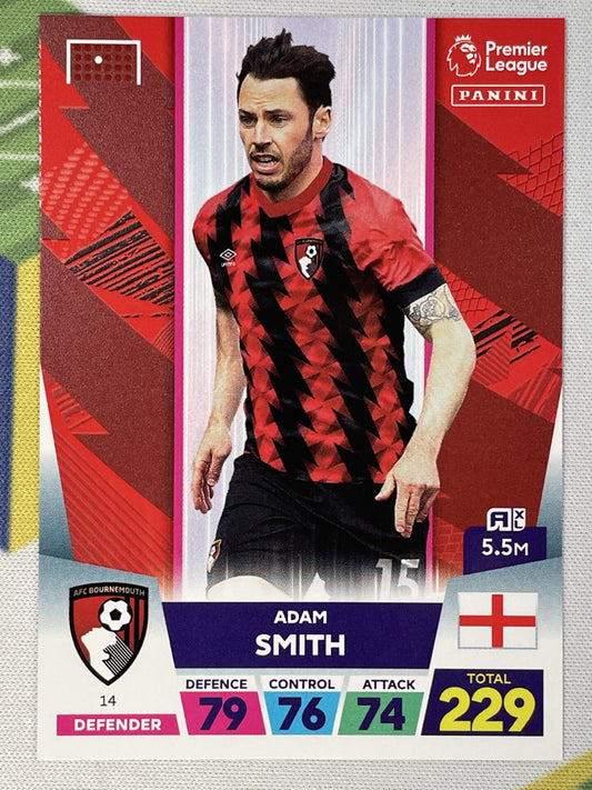 Adam Smith Bournemouth Panini Premier League Adrenalyn XL 2023 Card