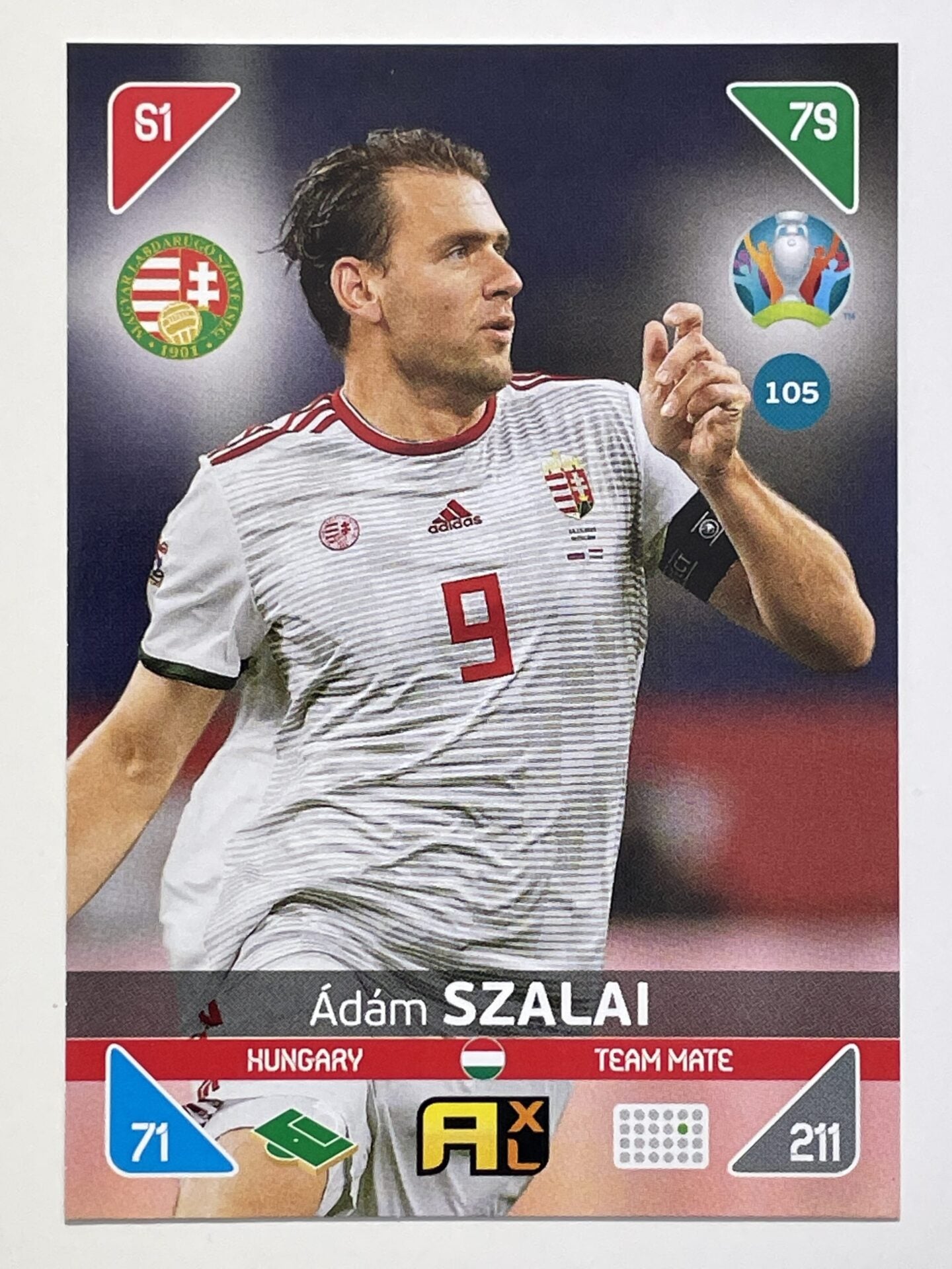 Adam Szalai Team Mates (Hungary) Football Cards &#8211; Euro 2020 Adrenalyn XL