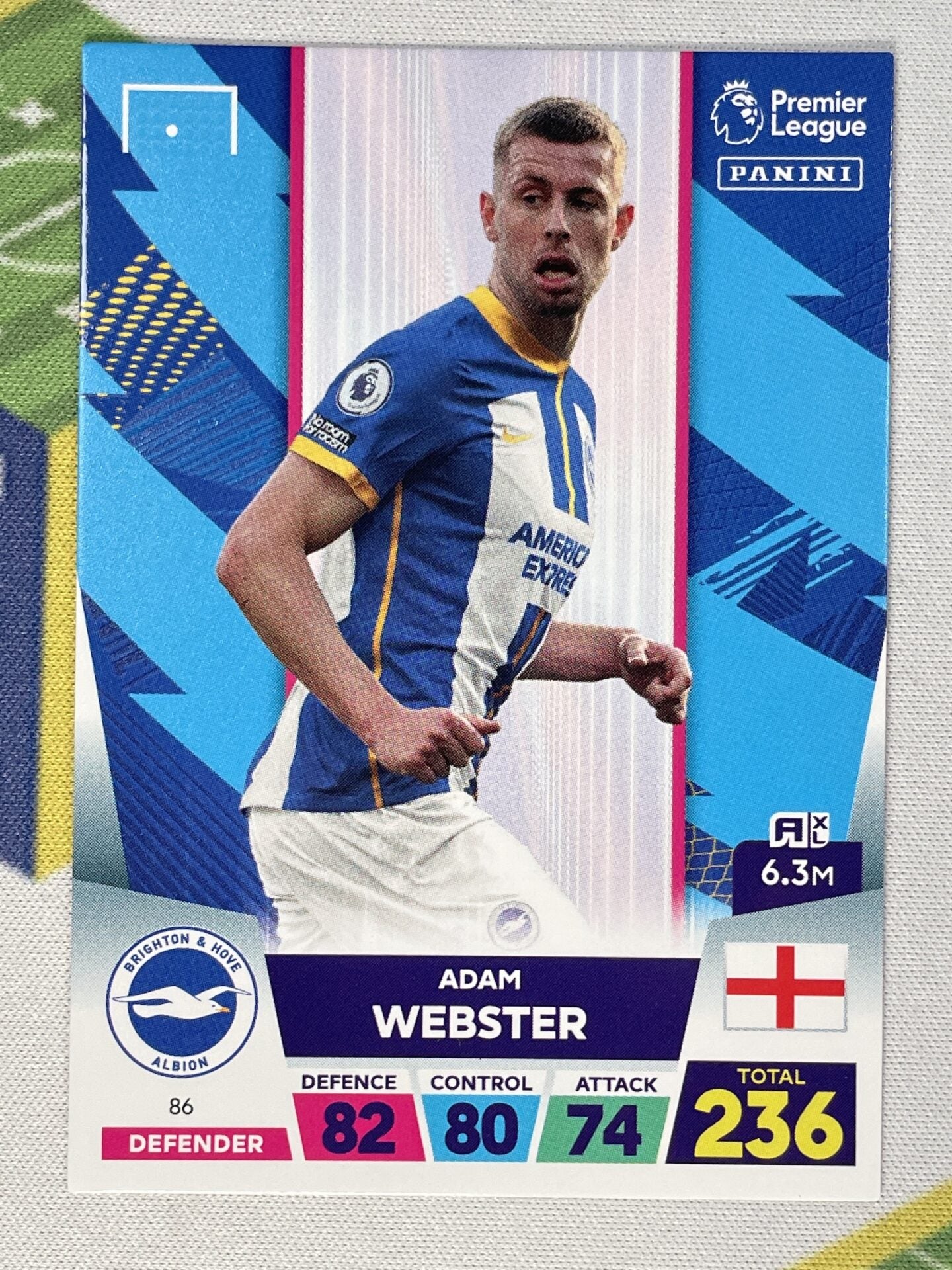 Adam Webster Brighton Panini Premier League Adrenalyn XL 2023 Card