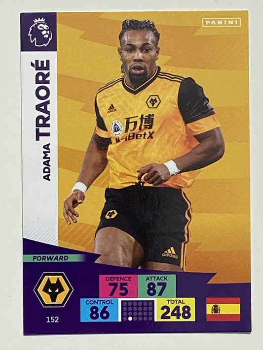 Adama Traore (Wolves) Football Card &#8211; Premier League Adrenalyn XL 2020:21