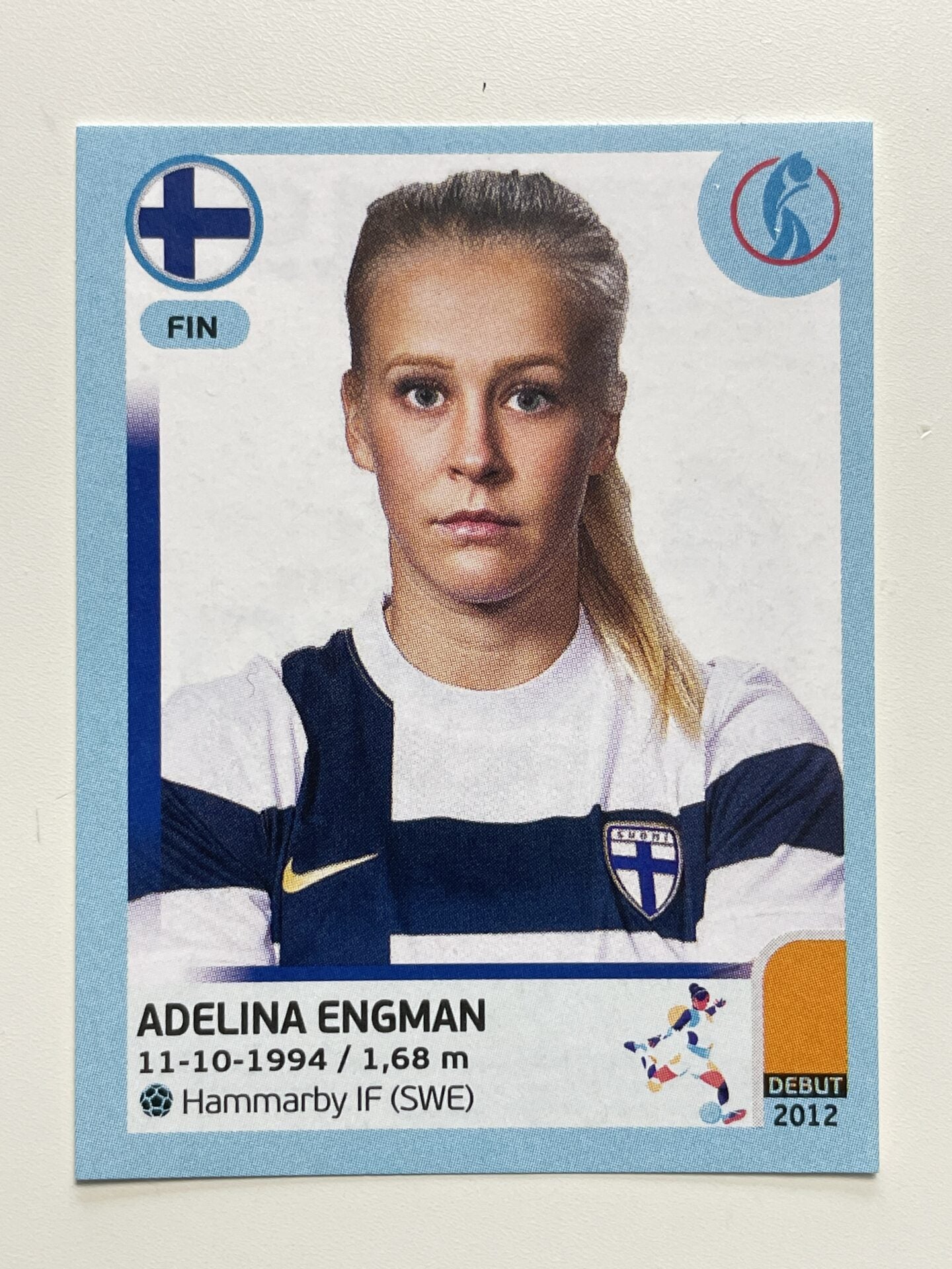 Adelina Engman Finland Base Panini Womens Euro 2022 Stickers Collection