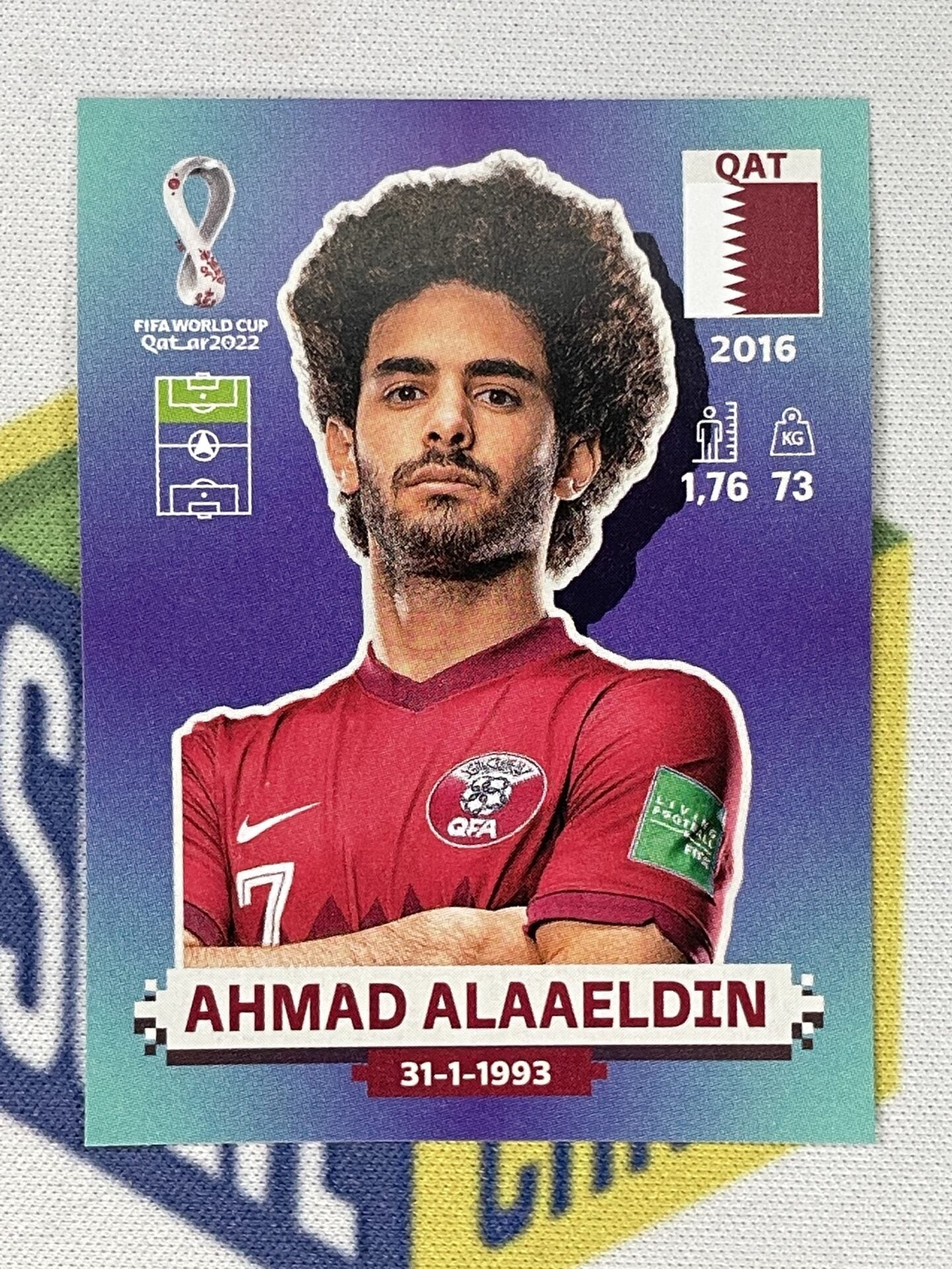 Ahmad Alaaeldin Qatar Panini World Cup 2022 Qatar Stickers