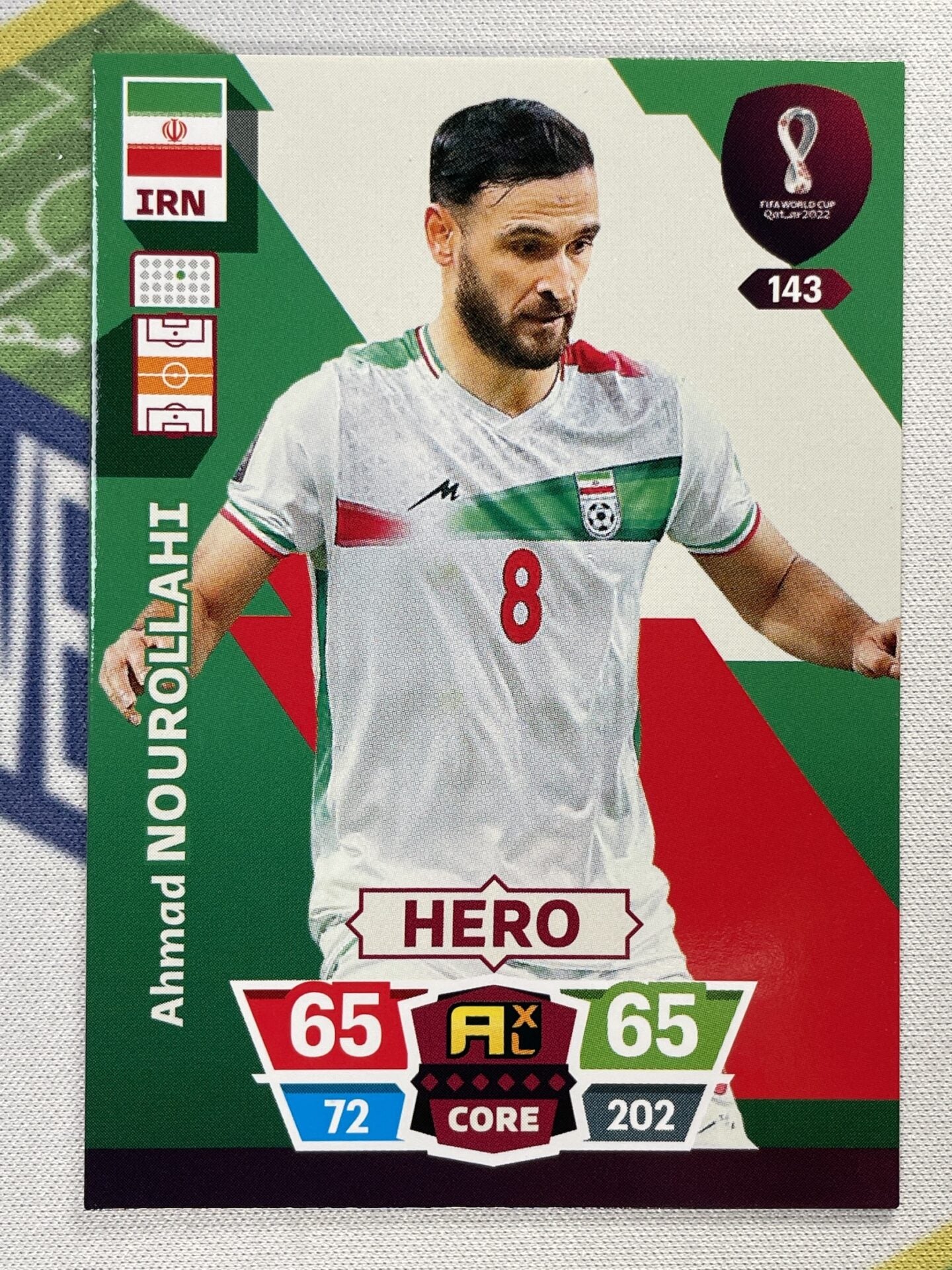 Ahmad Nourollahi Iran Panini World Cup 2022 Adrenalyn XL Card