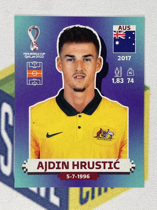 Ajdin Hrustic Australia Panini World Cup 2022 Qatar Stickers