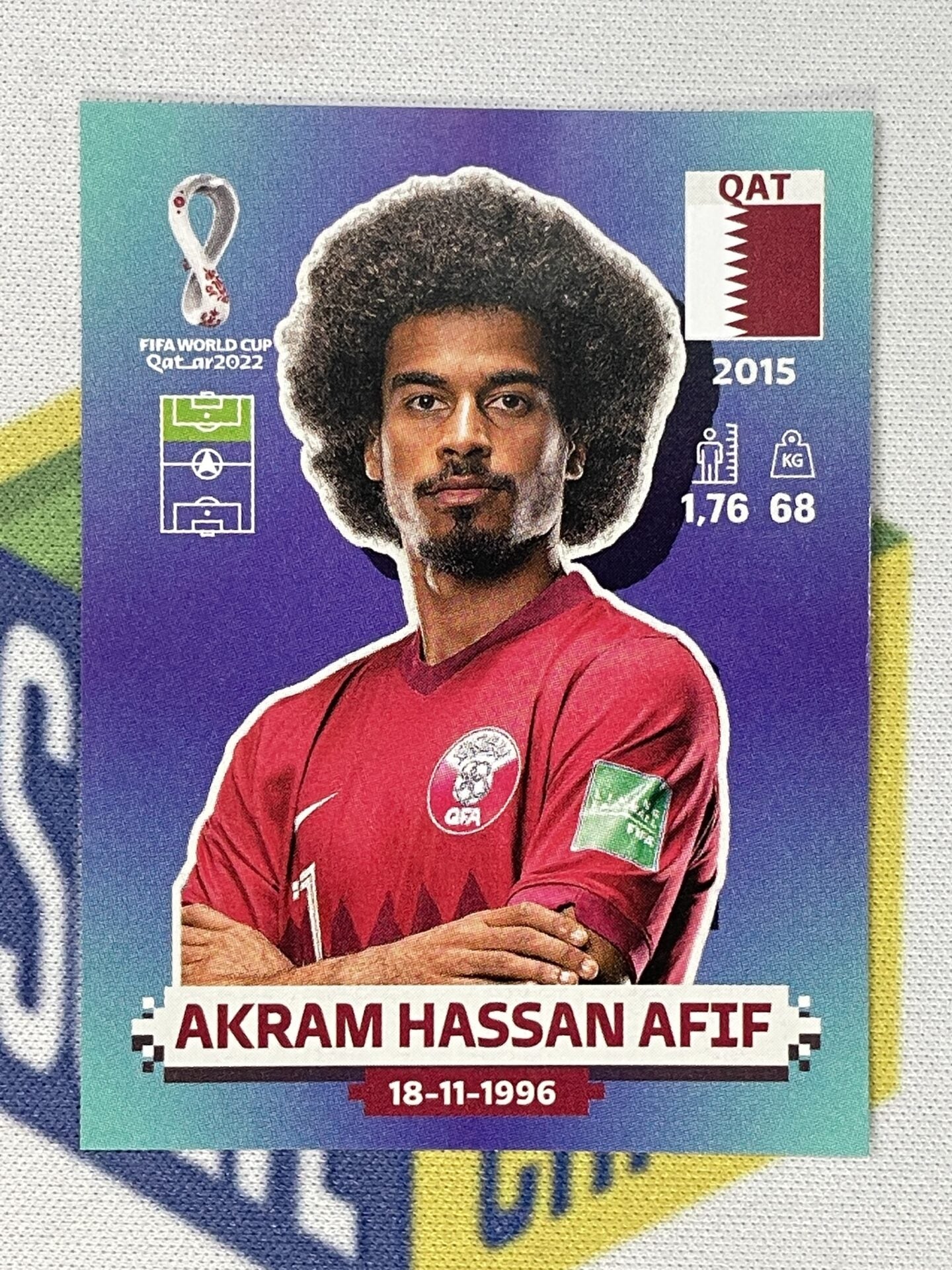 Akram Hassan Afif Qatar Panini World Cup 2022 Qatar Stickers