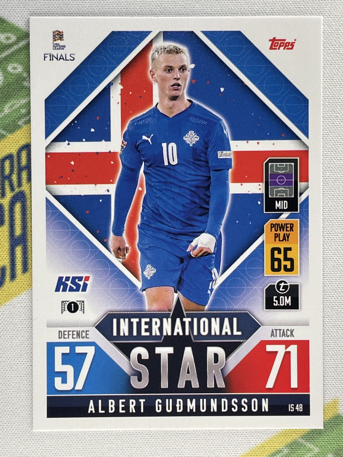 Albert Gudmundsson Iceland Netherlands Topps Match Attax 101 Road to Nations League 2022 Card