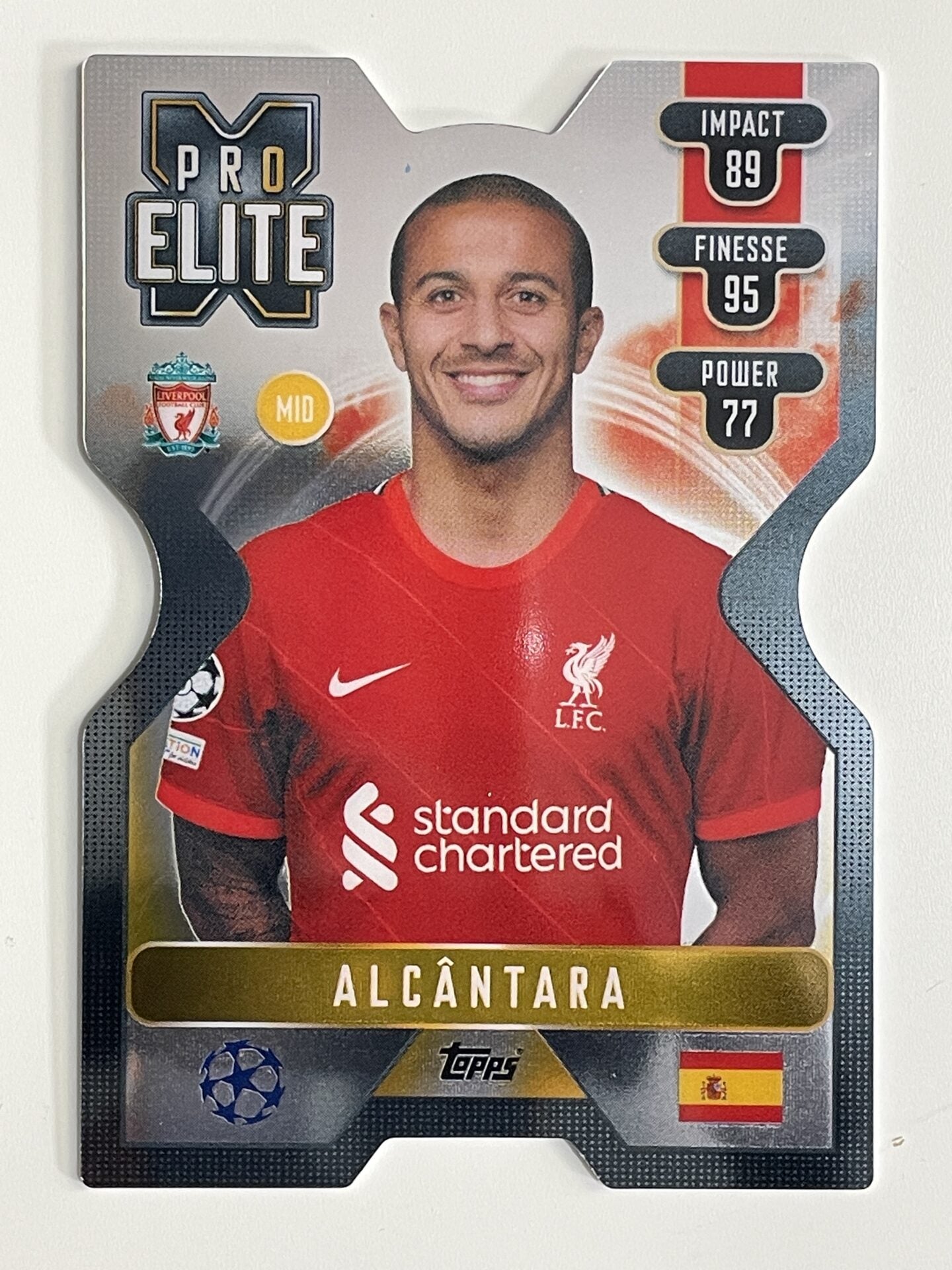 Alcantara Liverpool FC Chrome X Pro Elite Topps Match Attax Extra 2021:22 Champions League Card