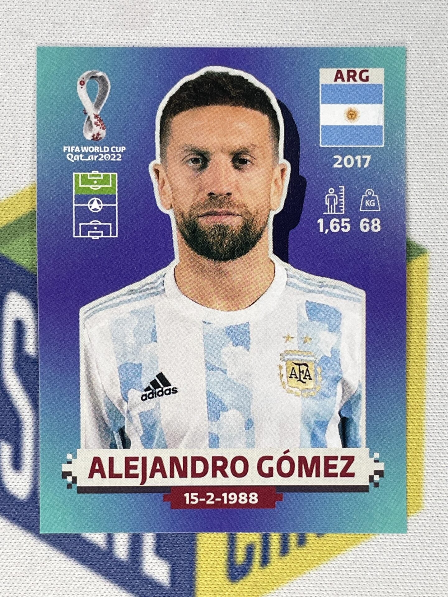 Alejandro Gomez Argentina Panini World Cup 2022 Qatar Stickers