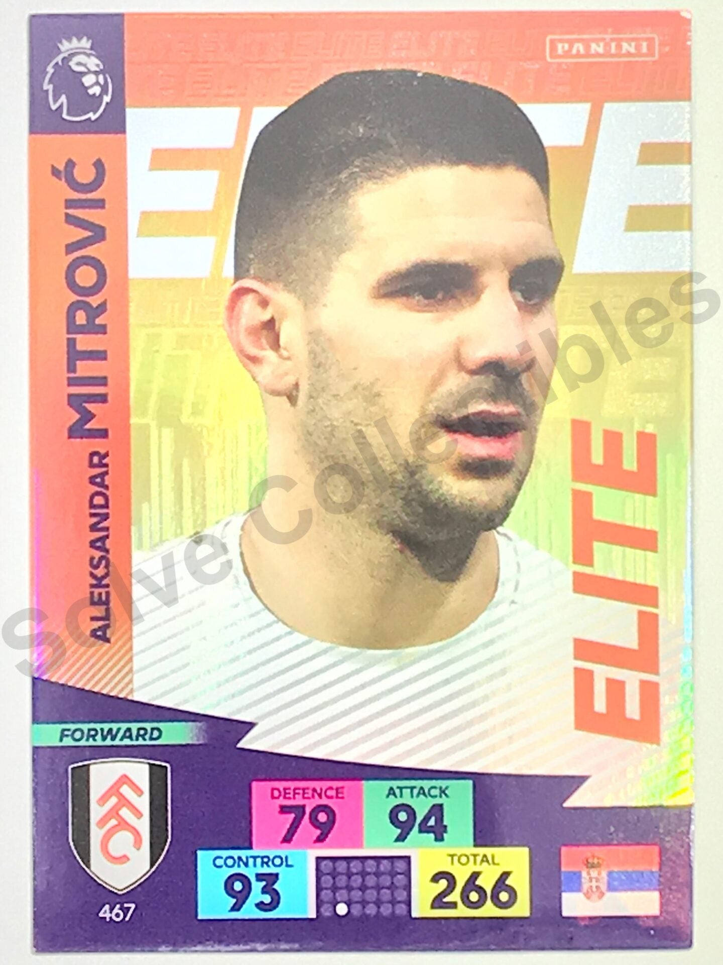 Aleksandar Mitrovic (Fulham) &#8211; Elite Football Sticker &#8211; Premier League Adrenalyn XL 2020:21