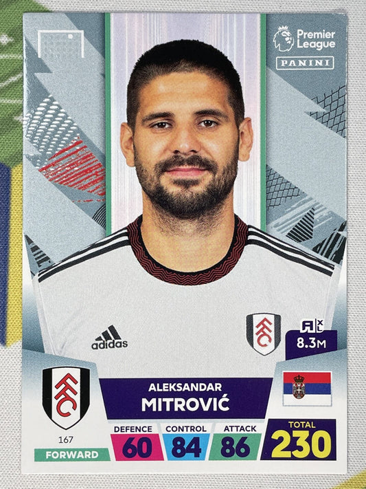 Aleksandar Mitrovic Fulham Panini Premier League Adrenalyn XL 2023 Card