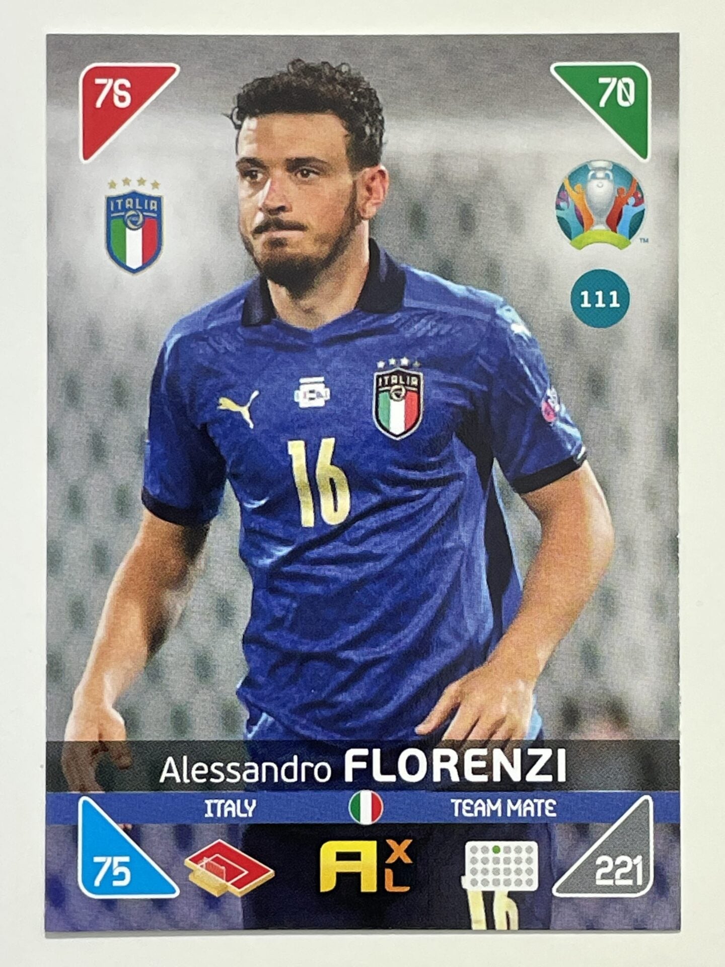 Alessandro Florenzi Team Mates (Italy) Football Cards &#8211; Euro 2020 Adrenalyn XL