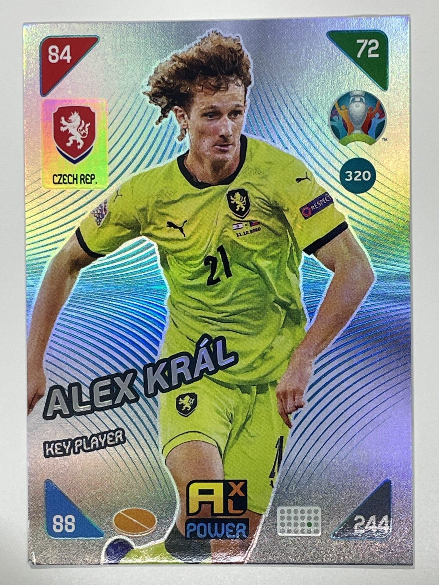 Alex Kral Key Players (Czech Republic) Football Card &#8211; Euro 2020 Adrenalyn XL