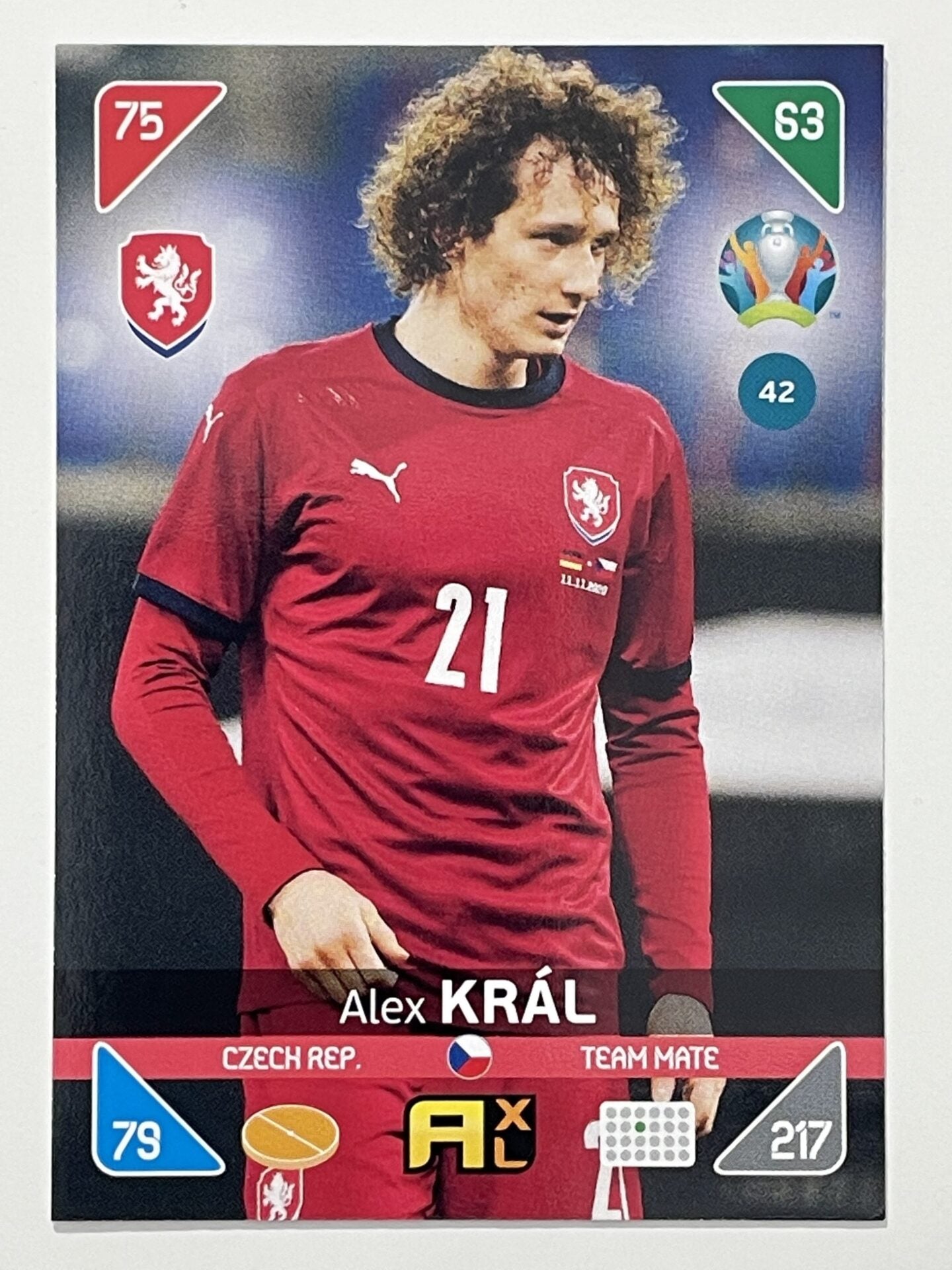 Alex Kral Team Mates (Czech Republic) Football Card &#8211; Euro 2020 Adrenalyn XL