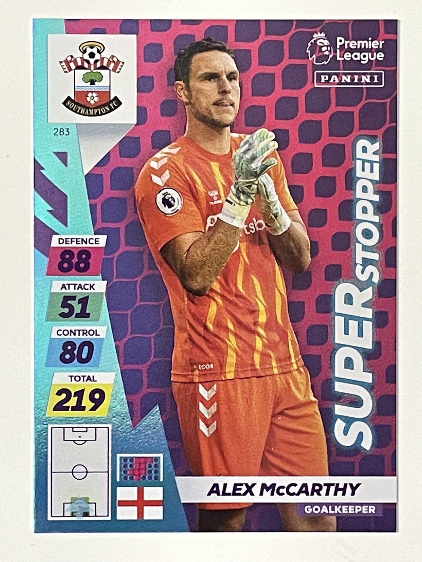 Alex Mccarthy Southampton Super Stopper Panini Adrenalyn XL PLUS Premier League 2021 2022