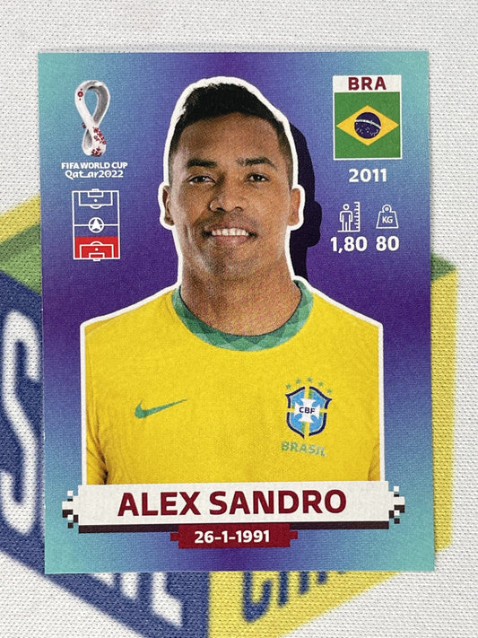 Alex Sandro Brazil Panini World Cup 2022 Qatar Stickers