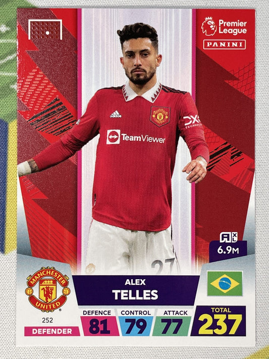 Alex Telles Manchester United Panini Premier League Adrenalyn XL 2023 Card