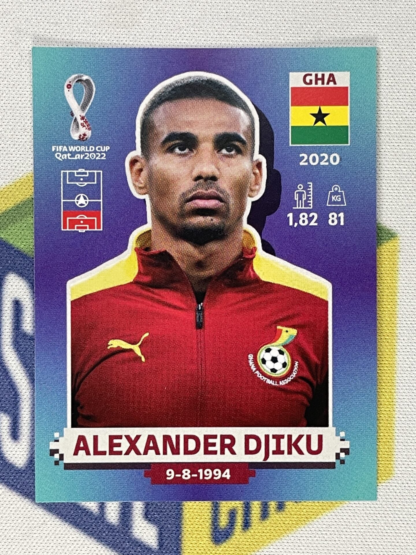 Alexander Djiku Ghana Panini World Cup 2022 Qatar Stickers