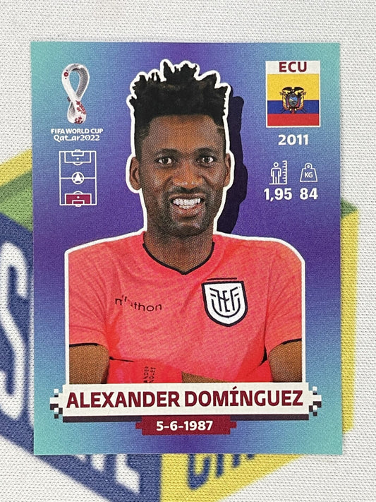 Alexander Dominguez Ecuador Panini World Cup 2022 Qatar Stickers