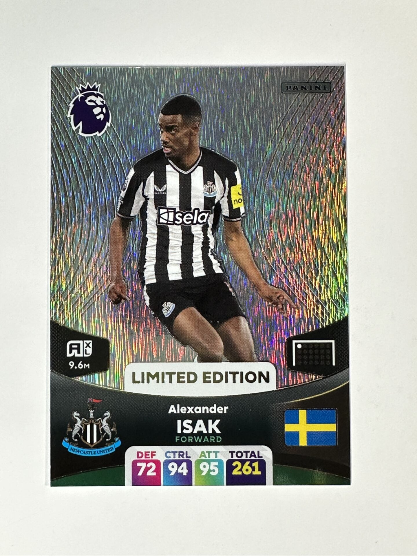 Alexander Isak Newcastle Limited Edition Panini Premier League Adrenalyn XL 2024 Card