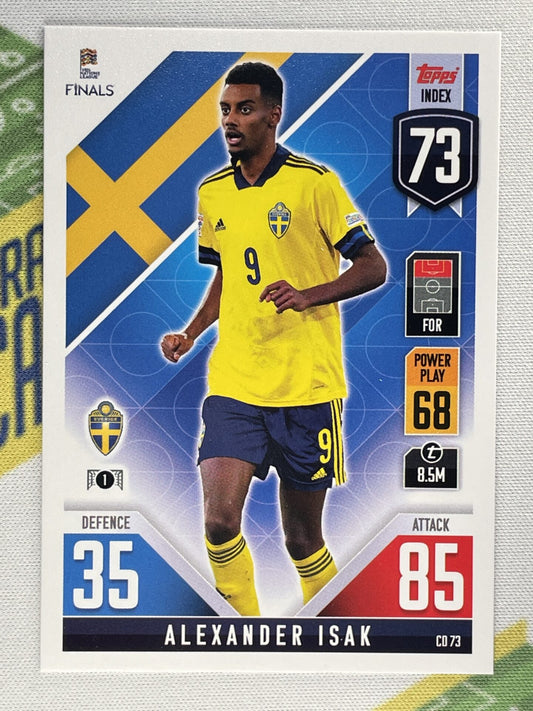 Alexander Isak Sweden Topps Match Attax 101 Road to Nations League 2022 Card