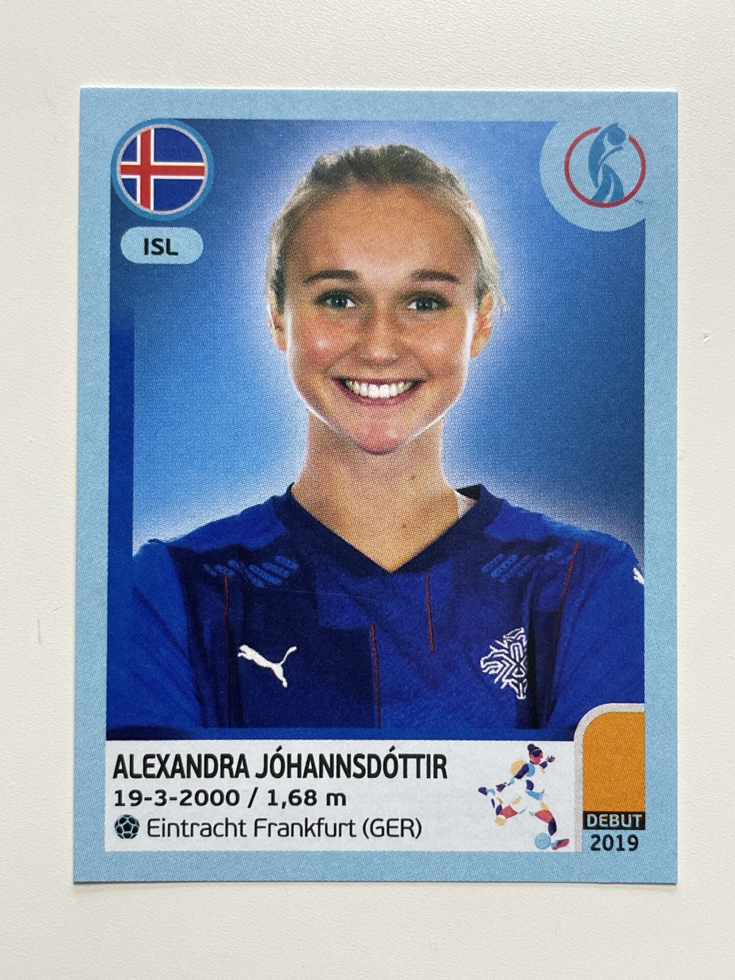 Alexandra Johannsdottir Iceland Base Panini Womens Euro 2022 Stickers Collection